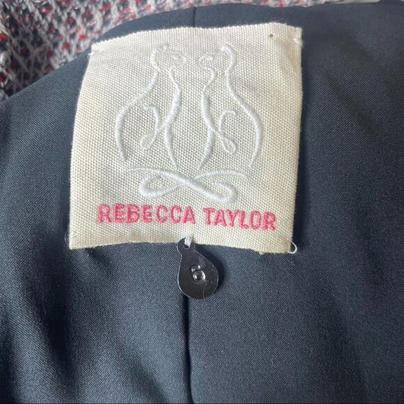 Rebecca Taylor Jacket & Tweed Lamb Leather Cutaway - Picture 8 of 10